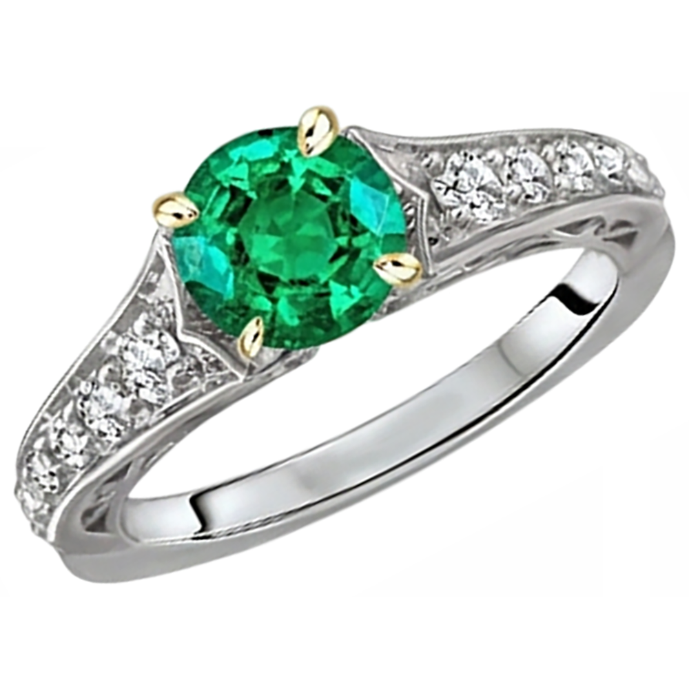 Brillanter Schmuckstein-Ring 2,50 Karat – Seitenansicht