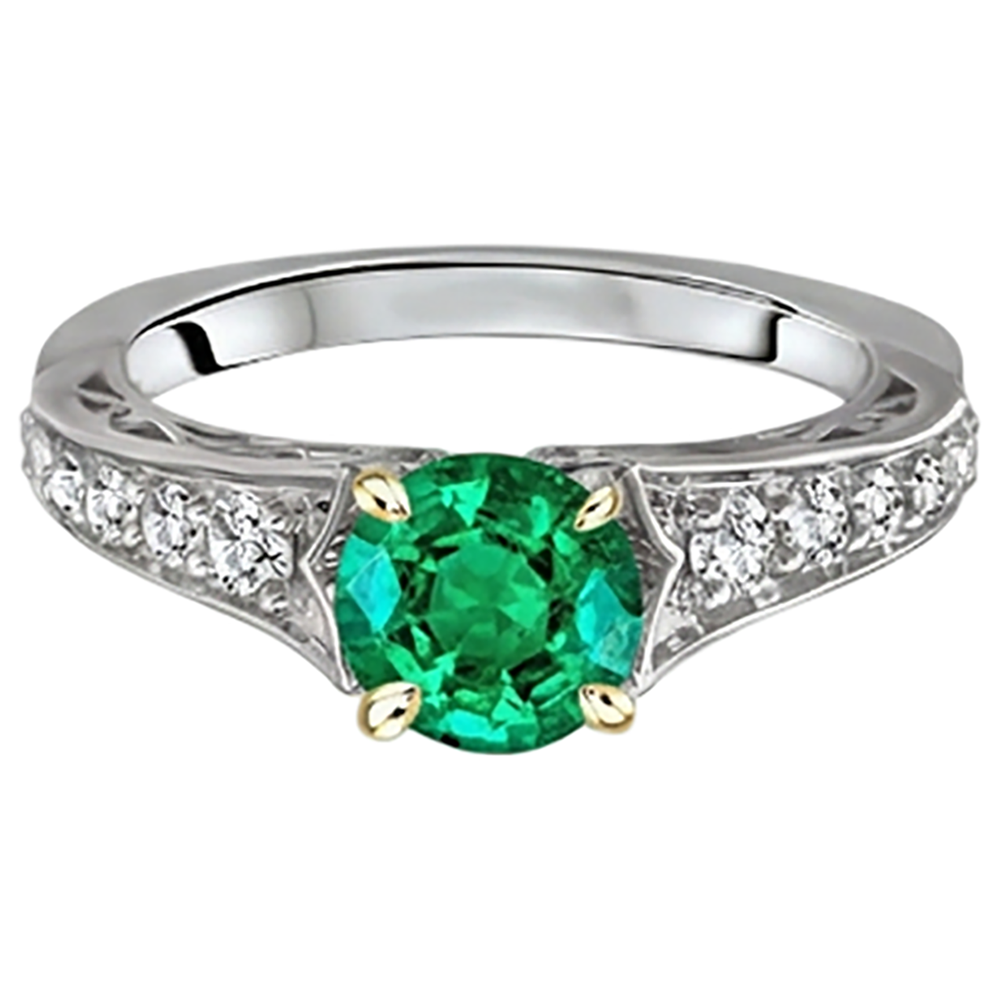 Brillanter Schmuckstein-Ring 2,50 Karat – Frontansicht