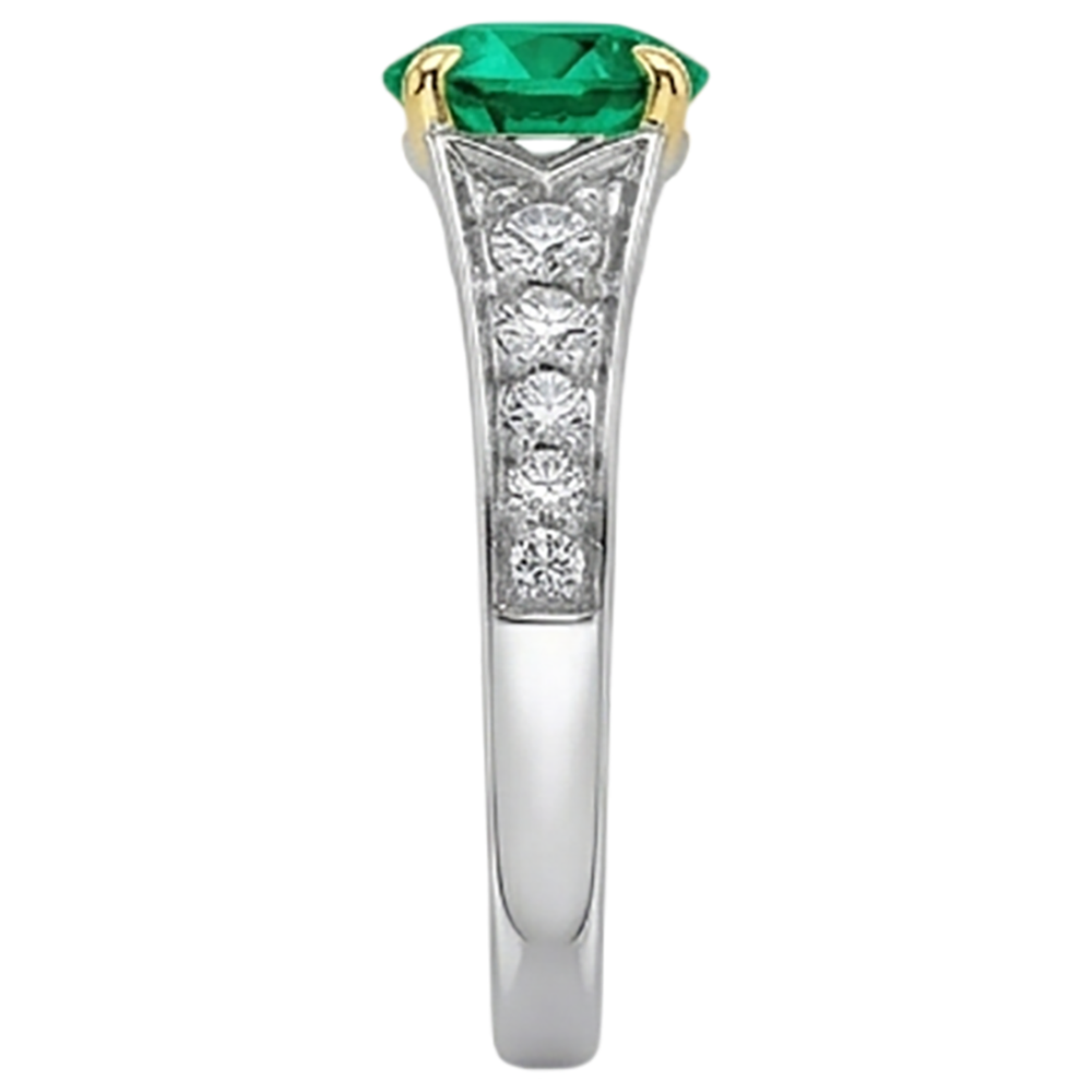 Brillanter Schmuckstein-Ring 2,50 Karat – Draufsicht