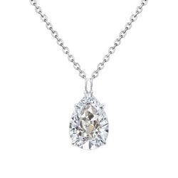Authentischer Diamant Anhänger-Halskette – 14K Weißgold 1 Karat