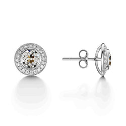 Kunstvoller Edler Diamant Ohrstecker 2,50 Karat – 14K Weißgold