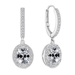 Edler Diamant Ohrhänger 2 Karat F/VS1 – 14K Weißgold