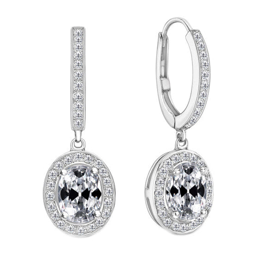 Natürlicher Edler Diamant Ohrhänger – Hauptansicht