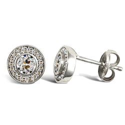 Brillanter Ohrstecker mit Old Mine Cut Brillant – 1 Karat