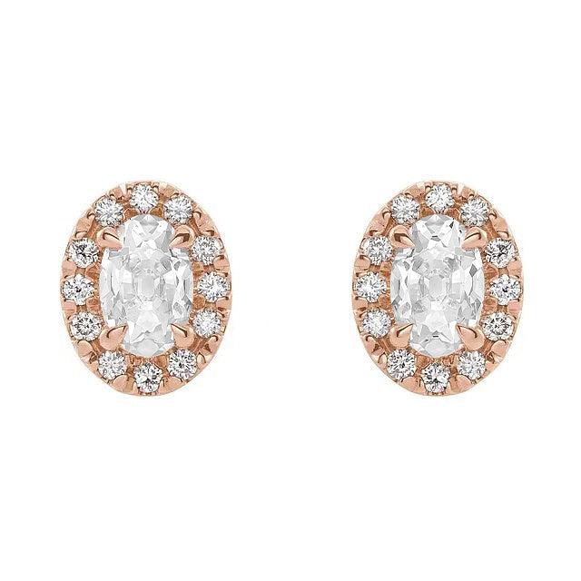 Naturreiner Diamant Ohrhänger – Hauptansicht
