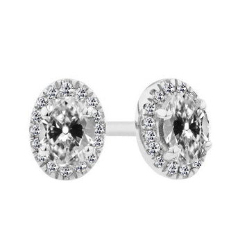 Authentischer Edler Diamant Ohrringe – Hauptansicht