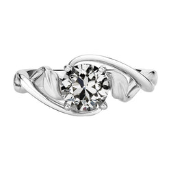 Natürlicher Brillant Einzelstein-Ring 2 Karat – 14K Weißgold