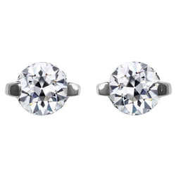 Stilvoller Ohrringe mit Antik-Kissen-Schliff Edler Diamant