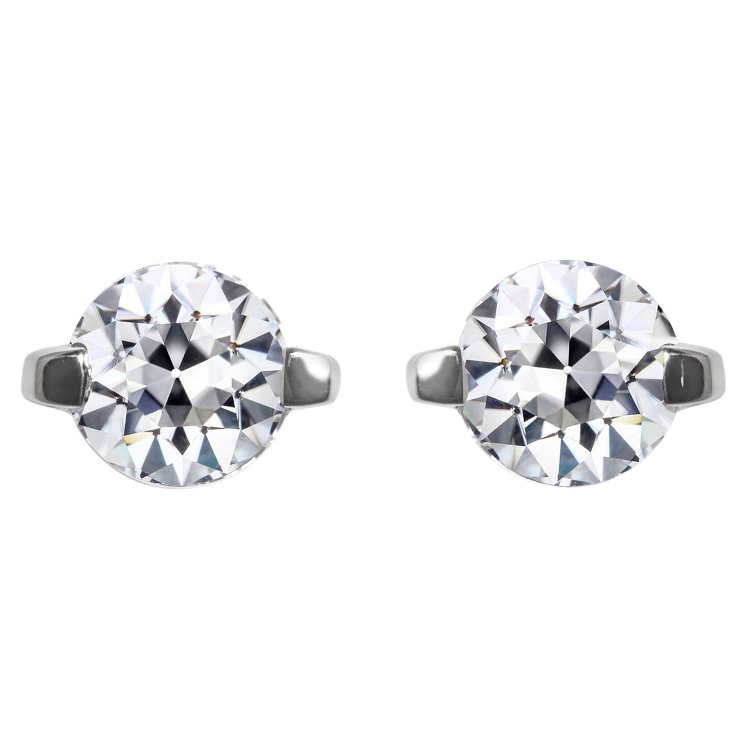 Stilvoller Edler Diamant Ohrringe 2,50 Karat – Hauptansicht