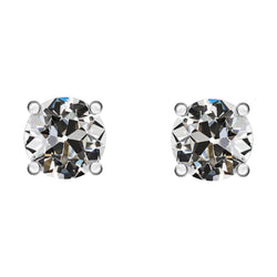 Edler Diamant Ohrstecker 2,50 Karat G/VS1 – 14K Weißgold