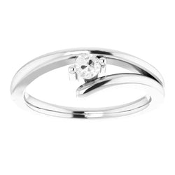 Luxuriöser Diamant Einzelstein-Ring – 1 Karat 14K Weißgold