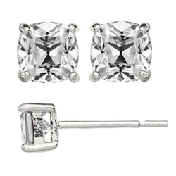 Authentischer Edler Diamant Ohrstecker – 14K Weißgold 7 Karat