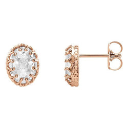Naturreiner Old Mine Cut Edler Diamant Ohrringe – 5,50 Karat in