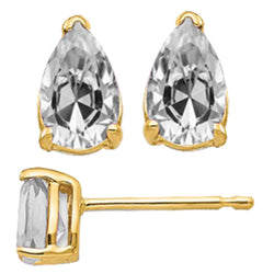 Naturreiner Brillant Ohrstecker 5 Karat – 14 Karat Gelbgold