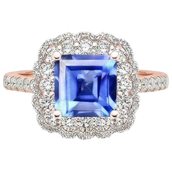 Echter Diamant Ring 5 Karat - 14K Roségold
