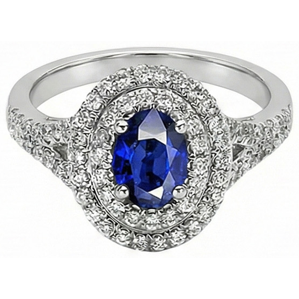 echter oval diamant 11.25Karat ring Detailansicht