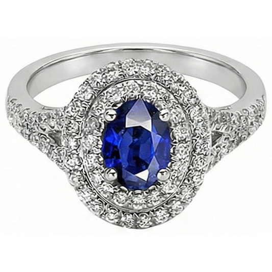 echter oval diamant 11.25Karat ring Detailansicht