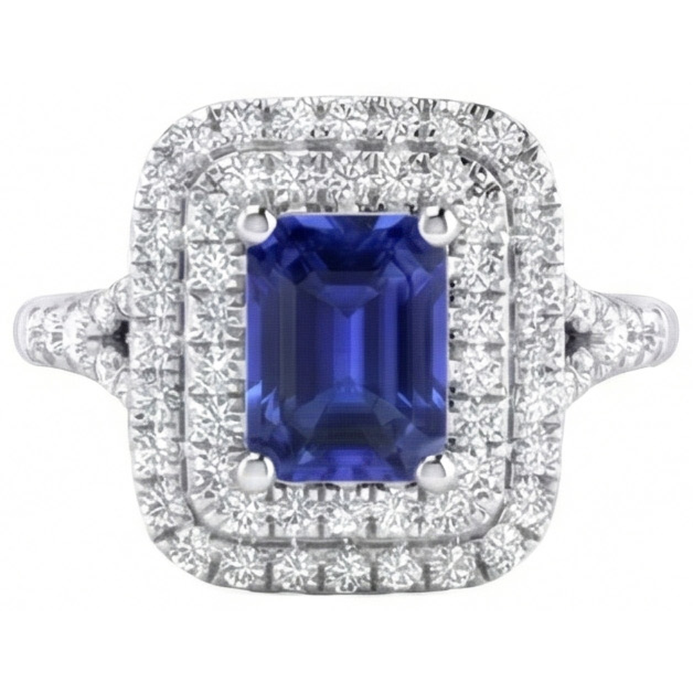 echter round diamant 4Karat ring Seitenansicht