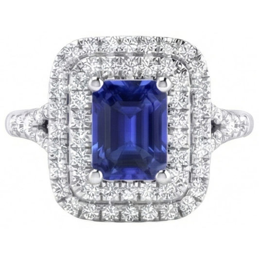 echter round diamant 4Karat ring Seitenansicht