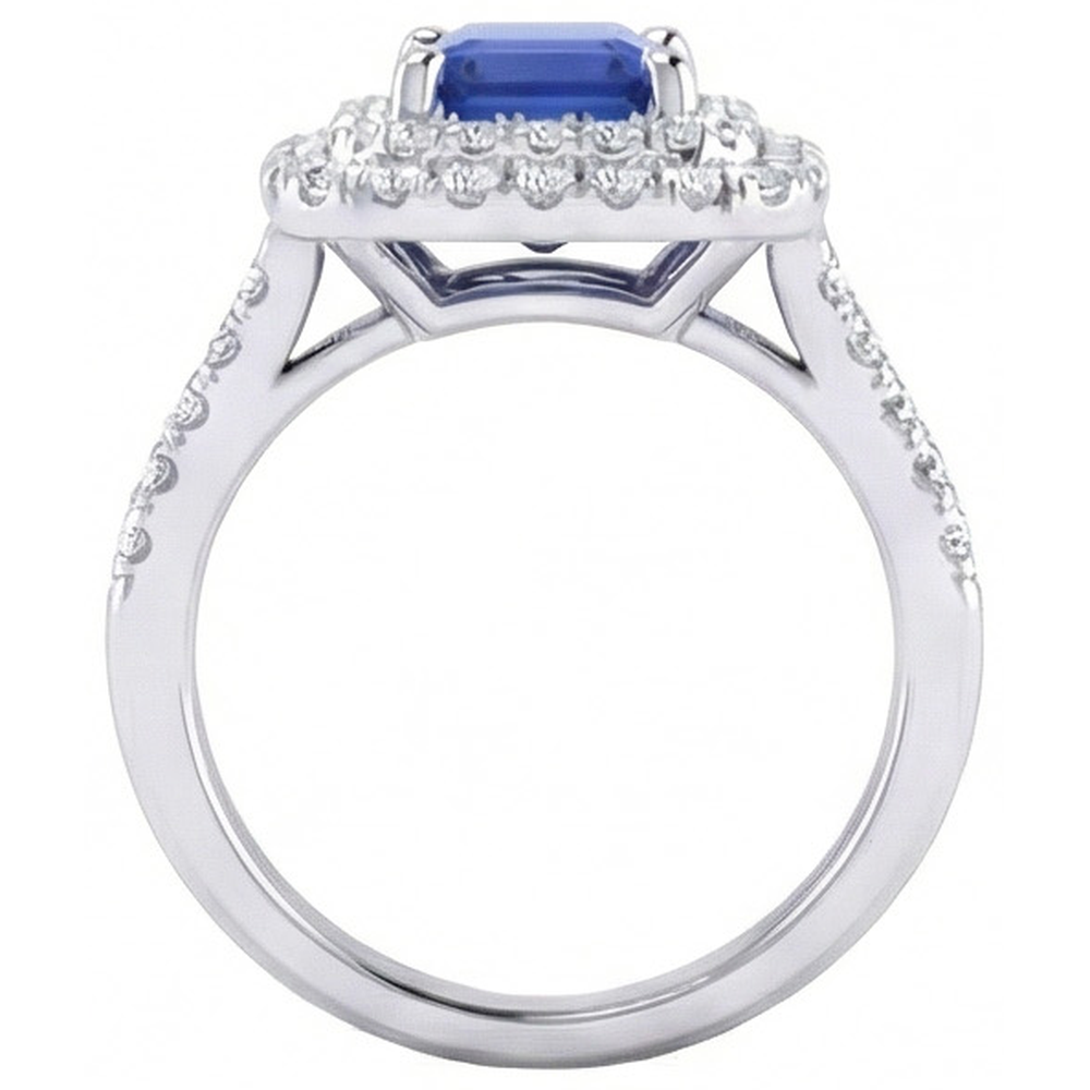 echter round diamant 4Karat ring Detailansicht