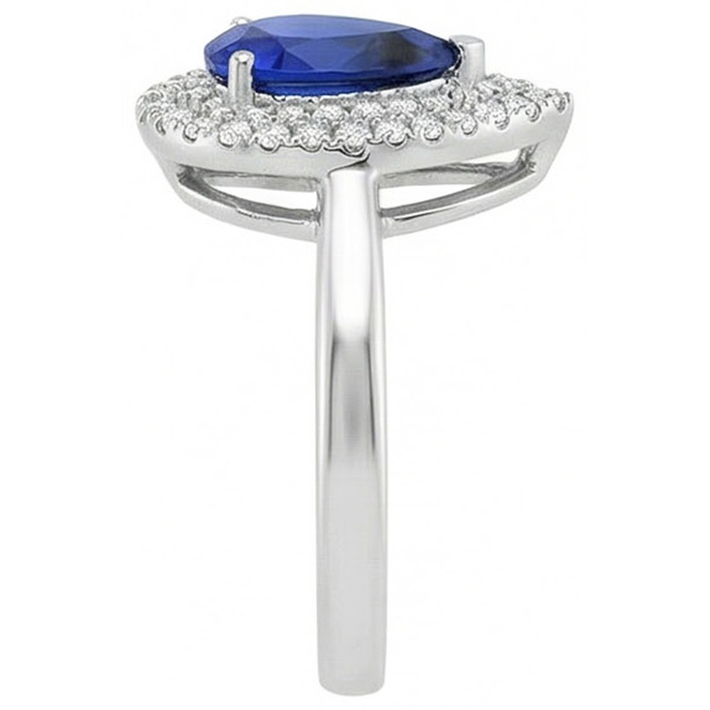 echter round diamant 3Karat ring Detailansicht