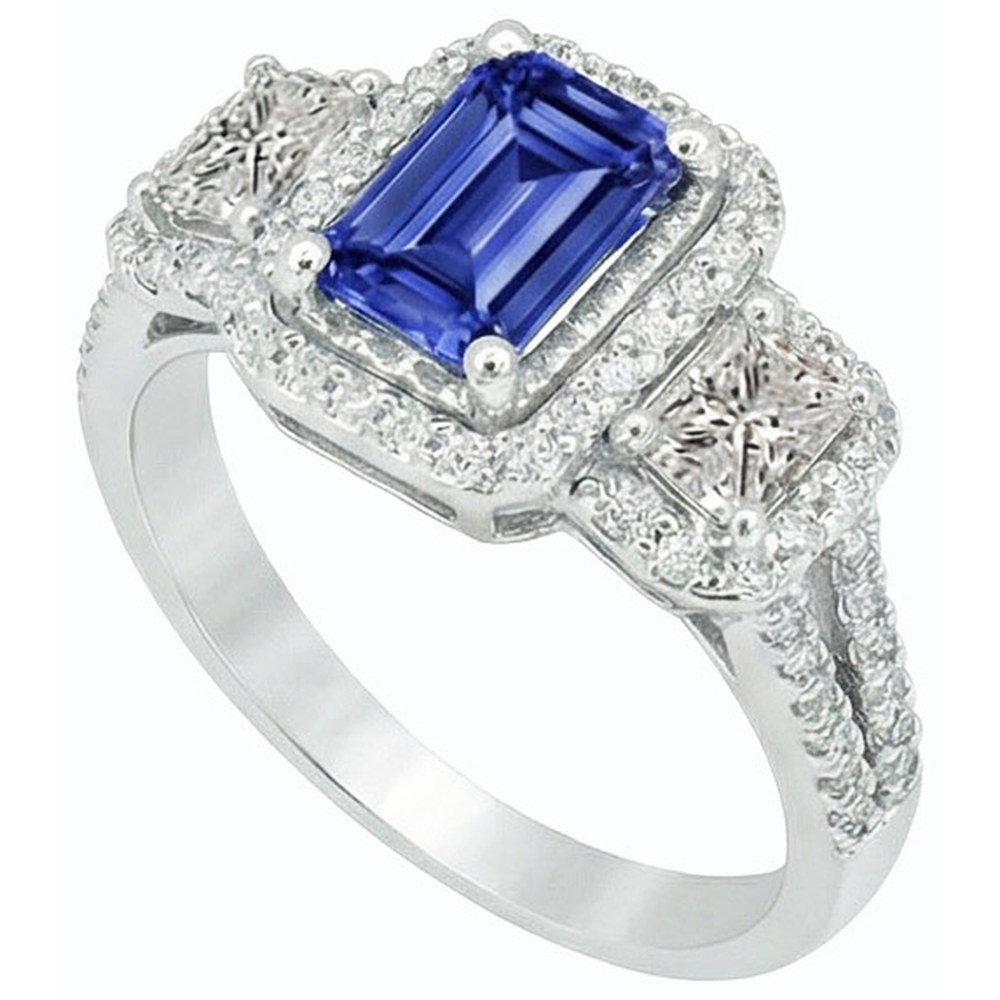 echter round diamant 3.50Karat ring Seitenansicht