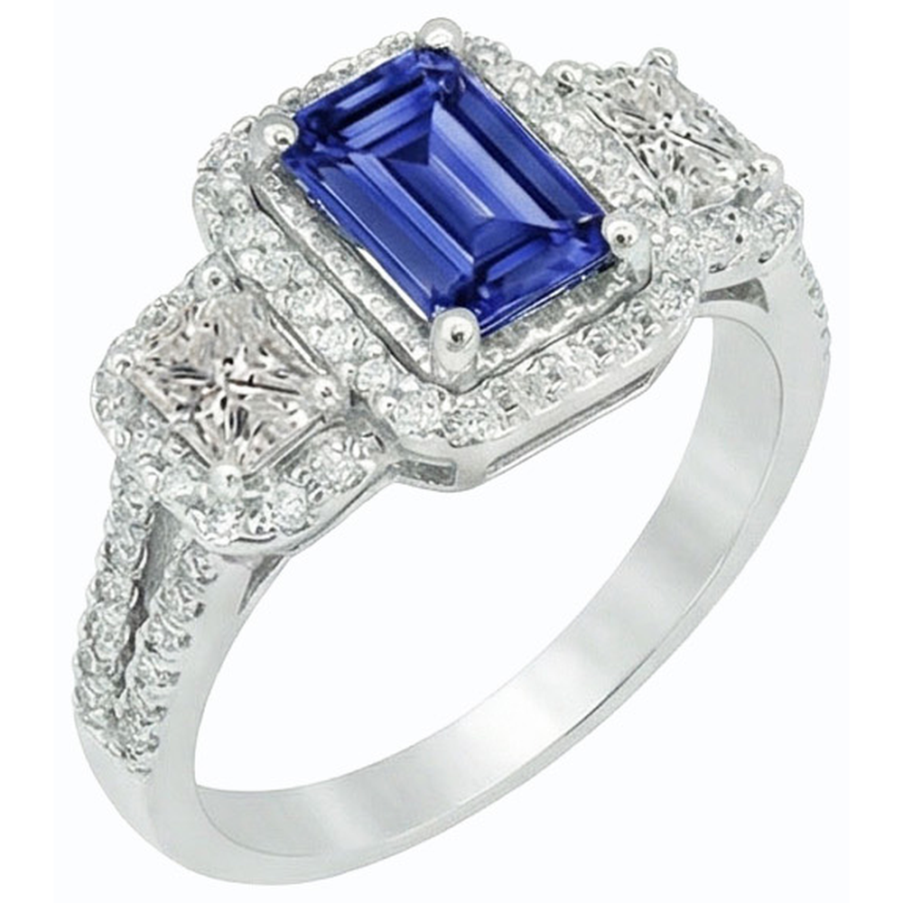 echter round diamant 3.50Karat ring Detailansicht
