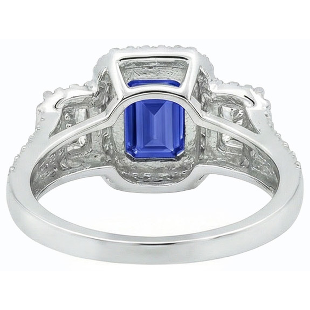 echter round diamant 3.50Karat ring Draufsicht