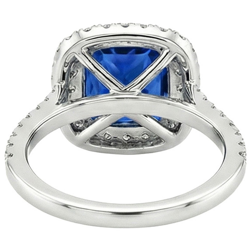 echter round diamant 3.25Karat ring auf Weiß