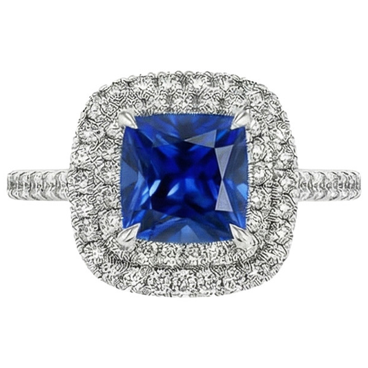 echter round diamant 3.25Karat ring Detailansicht