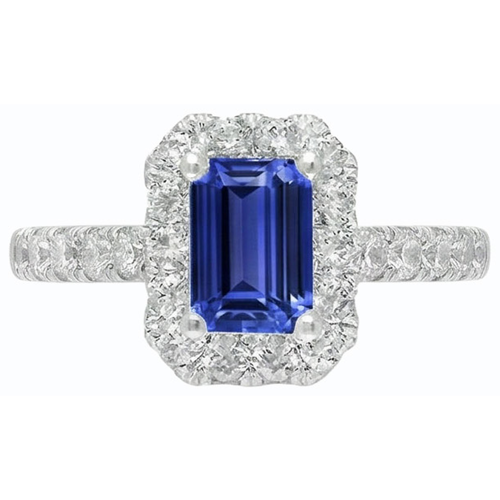 echter round diamant 3Karat ring auf Weiß