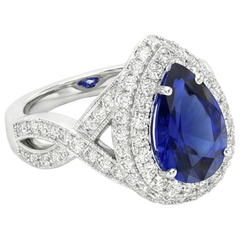 echter round diamant 6.50Karat ring Detailansicht