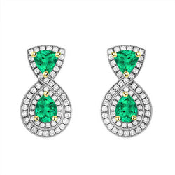 Premium Gemstone Earring – Edler Smaragd 1 Karat – HarryChadEnt