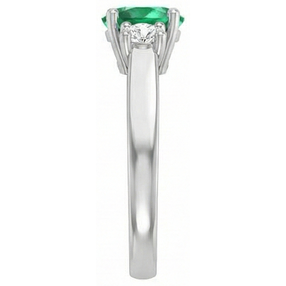 echter oval smaragd 10.50Karat ring Draufsicht