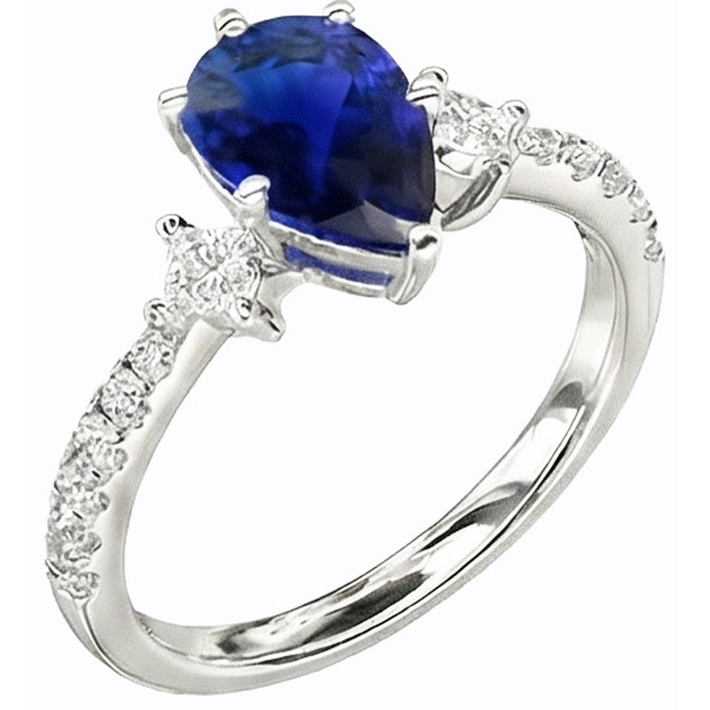 echter round diamant 3Karat ring Vorderansicht