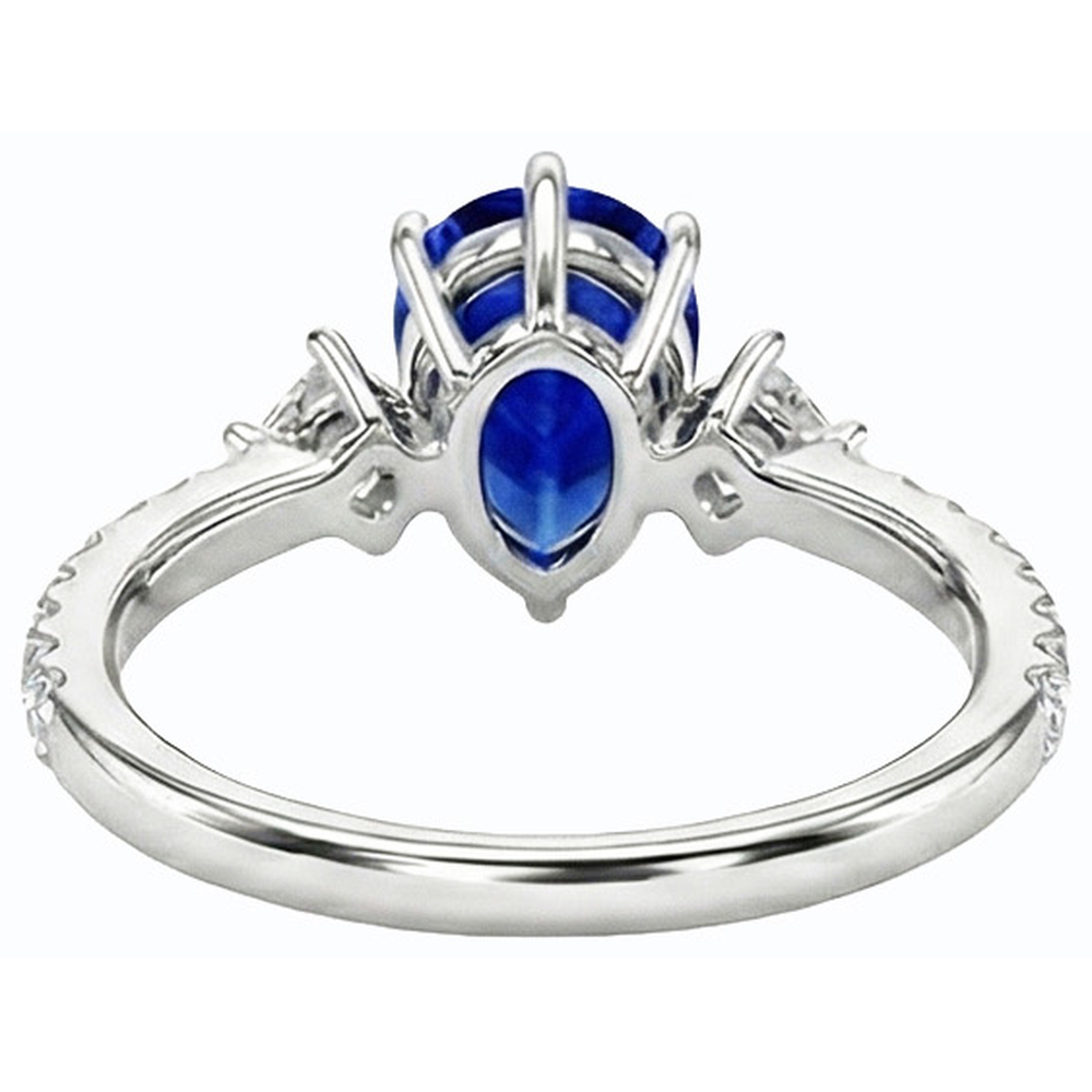echter round diamant 3Karat ring Seitenansicht