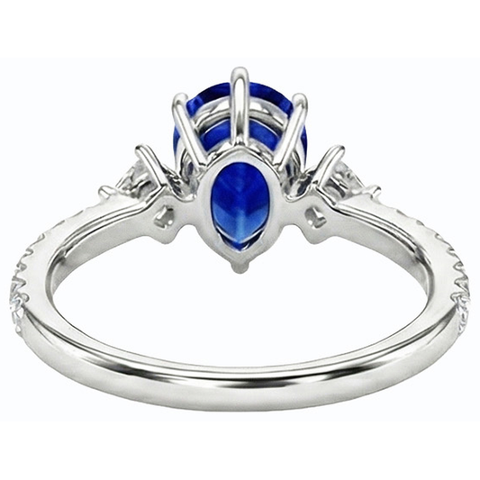 echter round diamant 3Karat ring Seitenansicht