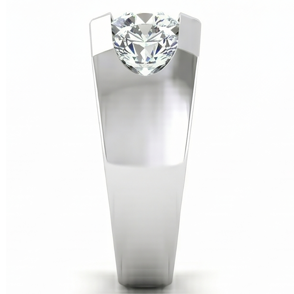 Drei Stein Herren Ring Labor Gezüchtete Rund Diamanten 14K Gold