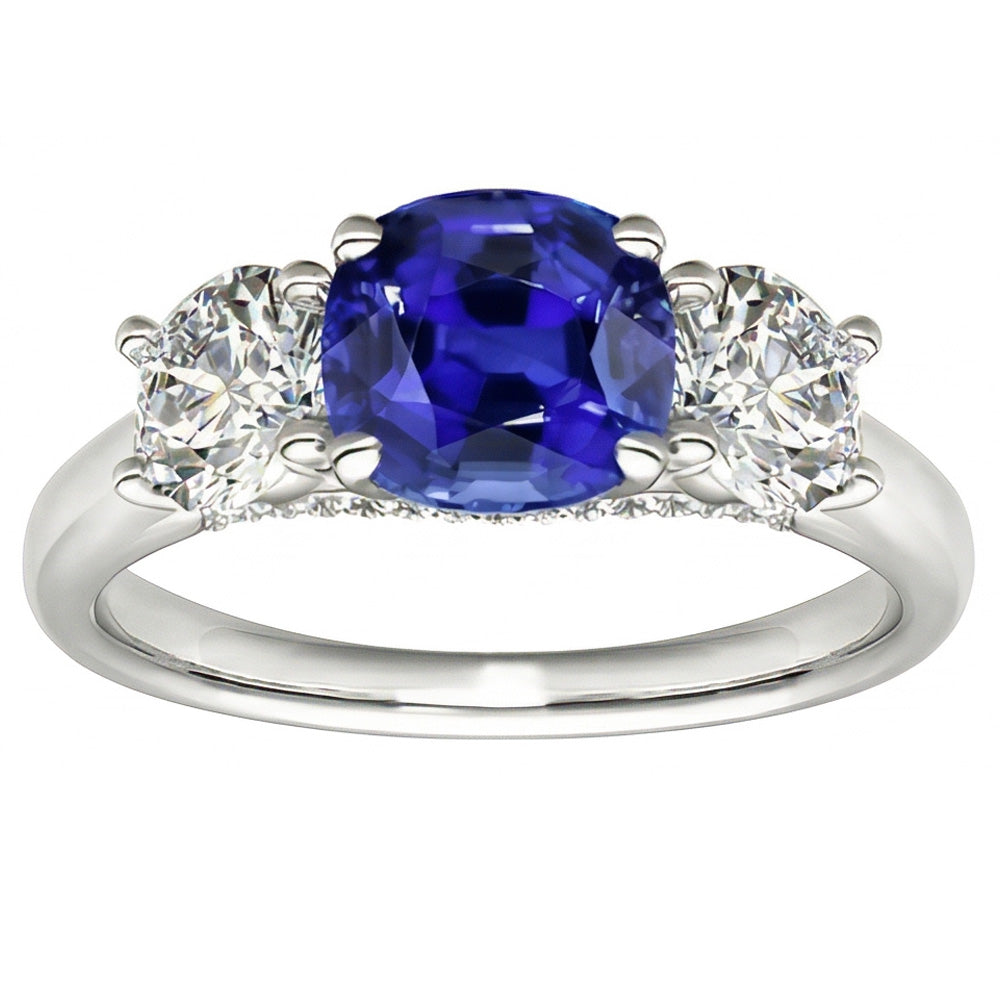 echter round diamant 2.50Karat ring Seitenansicht