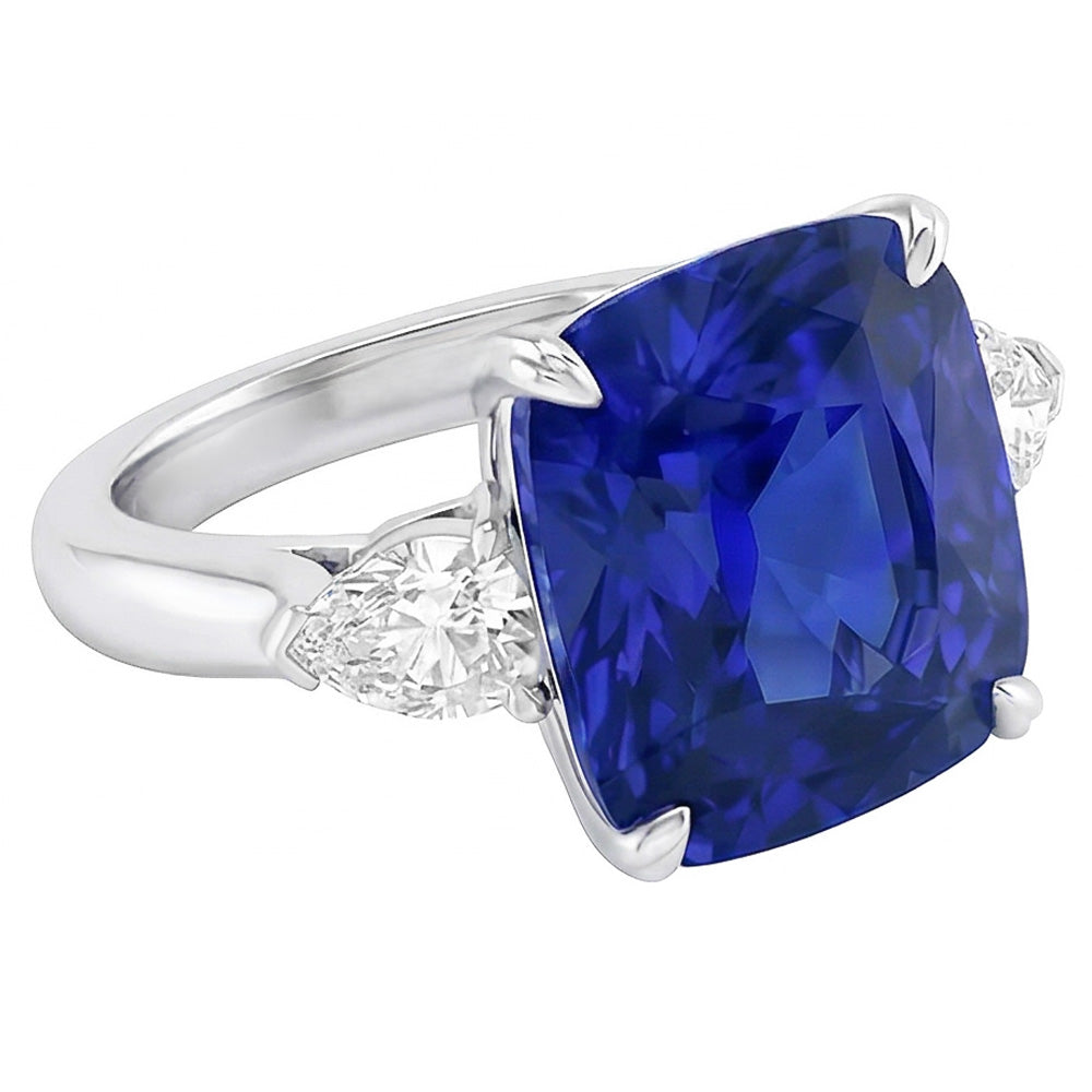 echter round diamant 4Karat ring Detailansicht