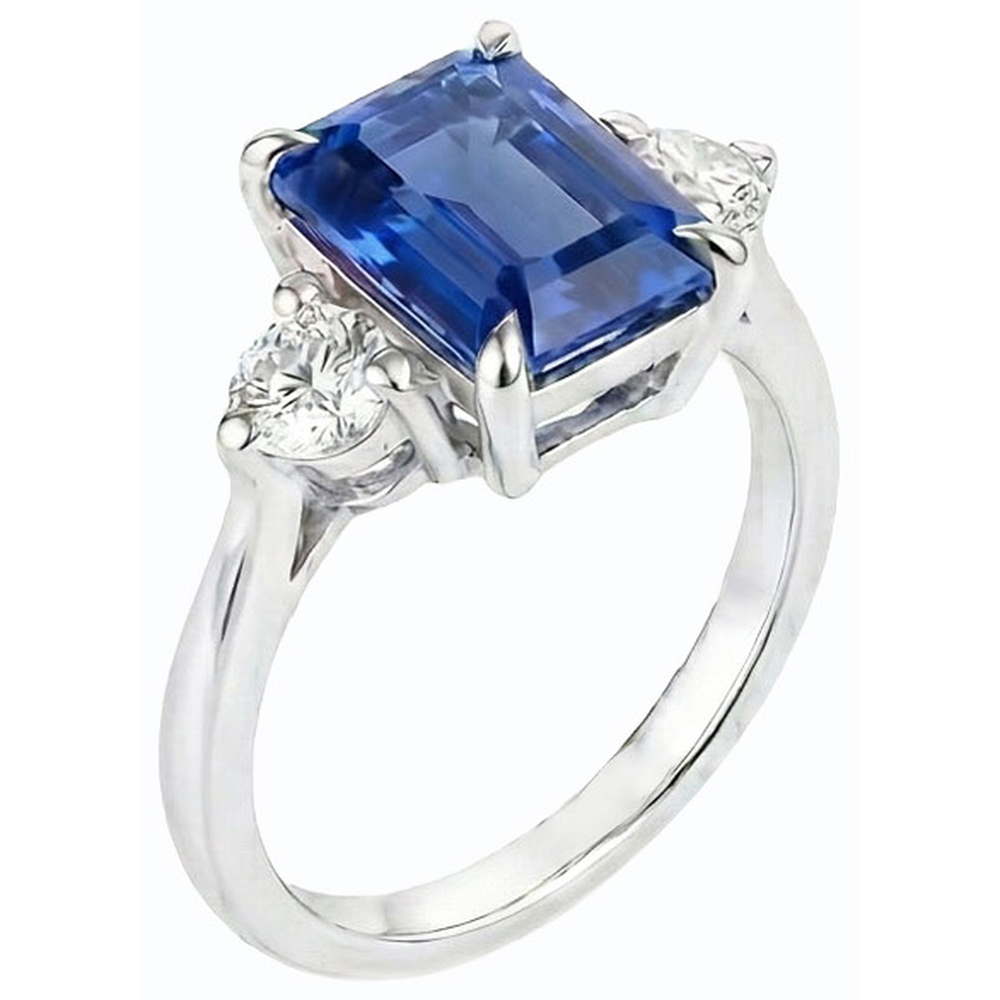 echter round diamant 2.50Karat ring Seitenansicht