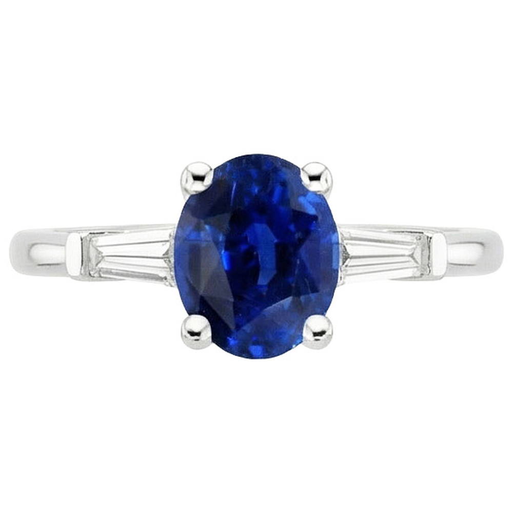 echter oval diamant 3Karat ring auf Weiß