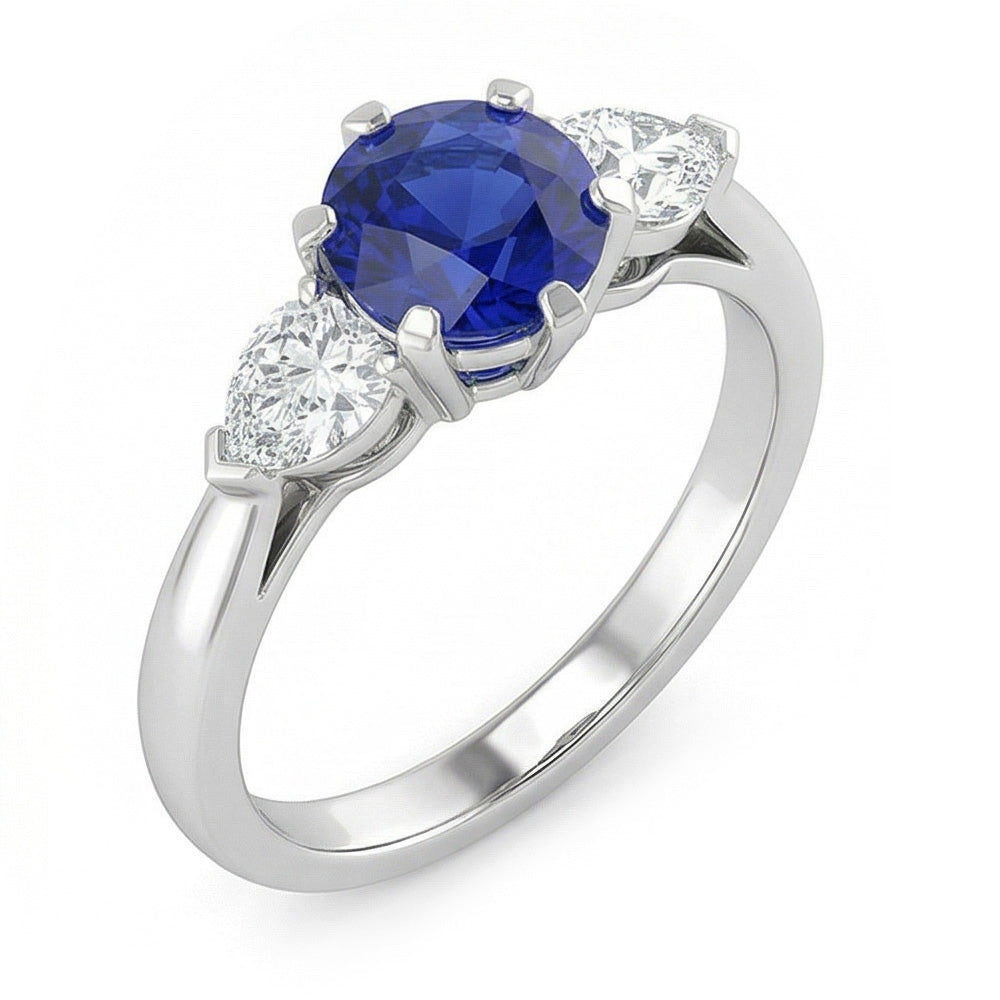 echter round diamant 1.25Karat ring Seitenansicht