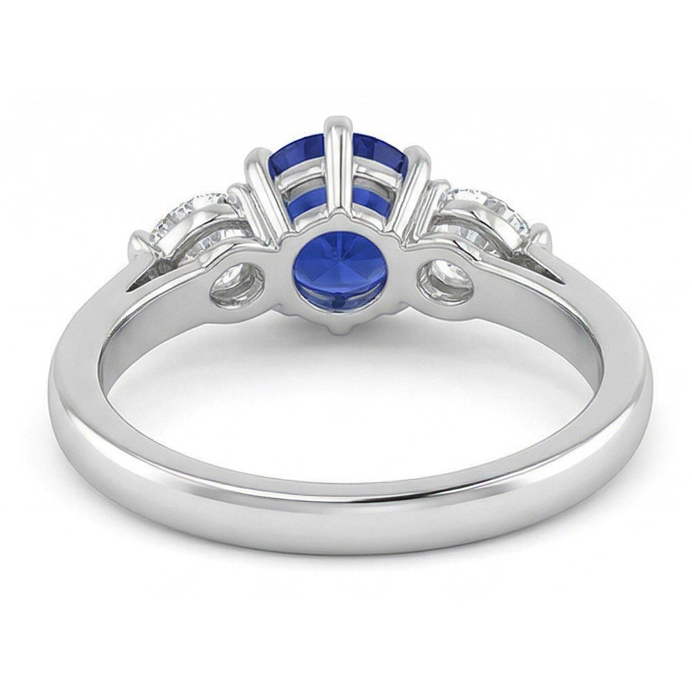 echter round diamant 1.25Karat ring Profilansicht