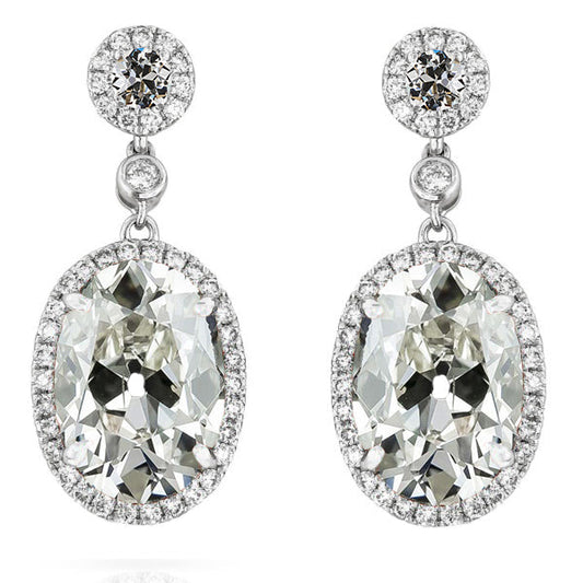 Ohrstecker 14K Weißgold mit Diamant – Hauptansicht