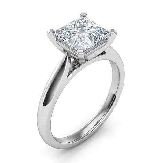 Echt 2,25 Karat Solitär-Aus der Erde Abgebauter Natürlicher Diamant-Jubiläumsring aus 14 Karat echtem Weißgold
