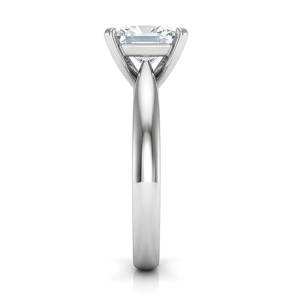 Echt 2,25 Karat Solitär-Aus der Erde Abgebauter Natürlicher Diamant-Jubiläumsring aus 14 Karat echtem Weißgold