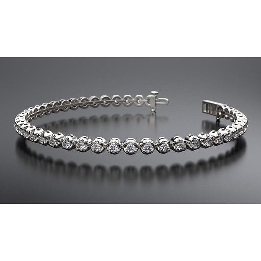 echter round diamant 3.50Karat armband Vorderansicht