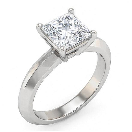 echter princess diamant 0.75Karat ring Seitenansicht