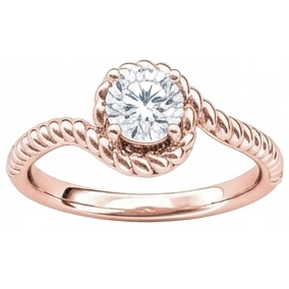 Echt Aus der Erde Abgebauter Natürlicher Diamant-Solitär-Verlobungsring Roségold 1.75 Karat